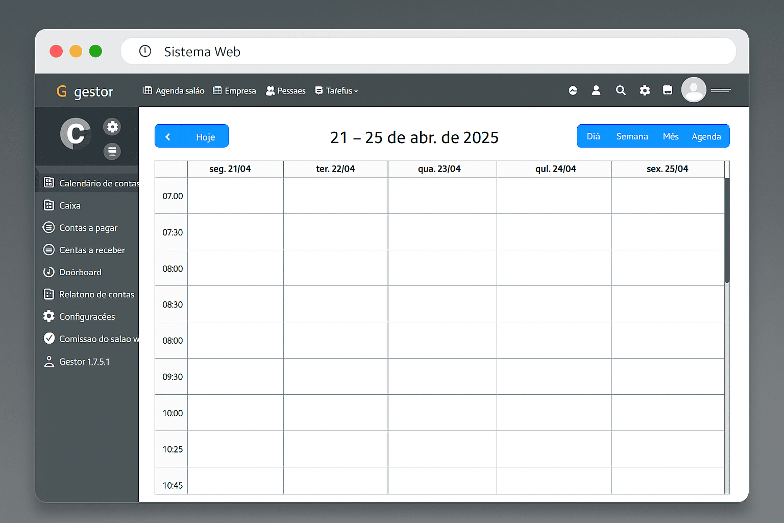 Sistema ERP com agendamentos